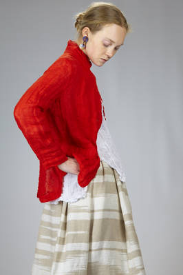 giacca al fianco in tela di lino lavata - DANIELA GREGIS 