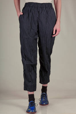 cigarette trousers in cotton washed canvas  - 195
