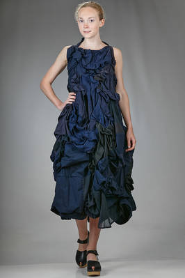 longuette 'sculpture' dress in cotton and linen  - 195