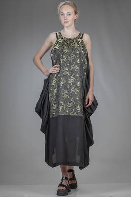 'sculpture' dress in rayon and polyester canvas and tapestry in wool and nylon  - 74