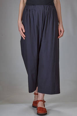 wide trousers in washed cotton crêpe  - 123