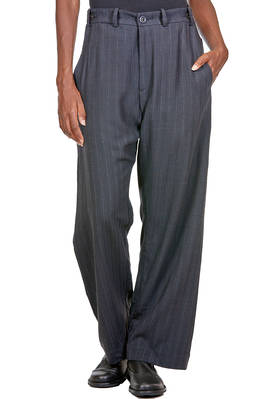 soft trousers in pinstripe wool  - 371