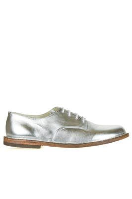 'derby' shoe in cowhide metallic leather  - 195
