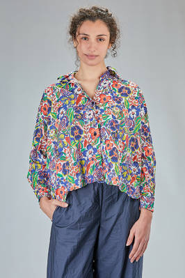 hip-length shirt, wide, in washed cotton london liberty  - 195
