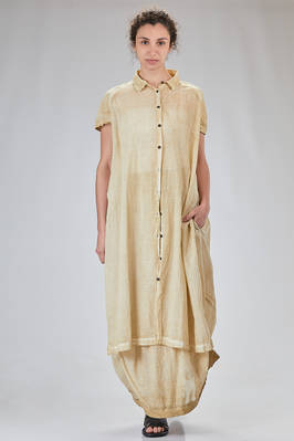 wide shirt dress in light cotton voile  - 398