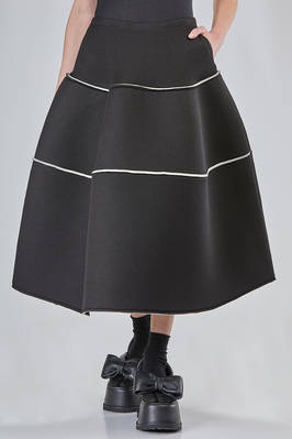 'sculpture' skirt in glittery viscose, polyester and spandex jersey  - 397