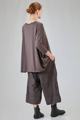 long and wide t-shirt in light and soft cotton and elastan jersey - ALBUM DI FAMIGLIA 