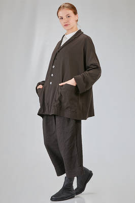 long and wide jacket in cotton jersey - ALBUM DI FAMIGLIA 