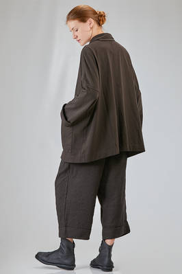 long and wide jacket in cotton jersey - ALBUM DI FAMIGLIA 