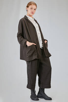 long and wide jacket in cotton jersey - ALBUM DI FAMIGLIA 