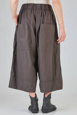 under the knee trousers, wide, in washed cotton canvas garment dyed - ALBUM DI FAMIGLIA 