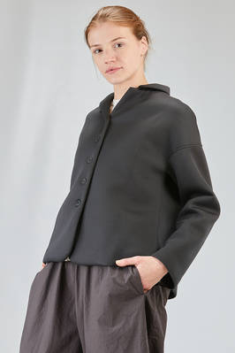 hip-lenght jacket, soft, in soft micromodal scuba - ALBUM DI FAMIGLIA 