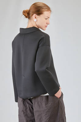 hip-lenght jacket, soft, in soft micromodal scuba - ALBUM DI FAMIGLIA 