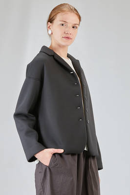 hip-lenght jacket, soft, in soft micromodal scuba - ALBUM DI FAMIGLIA 