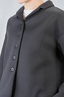 hip-lenght jacket, soft, in soft micromodal scuba - ALBUM DI FAMIGLIA 
