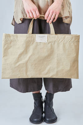 rectangular shopper bag in washed and crinkled Japanese nylon crêpe - ALBUM DI FAMIGLIA 