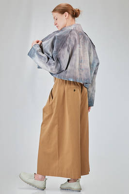 caban al fianco, ampio, in bourette di canapa tutta sfumata - F-CASHMERE by FISSORE 