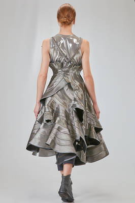 'sculpture' dress in glittery cotton and cupro denim - JUNYA WATANABE 