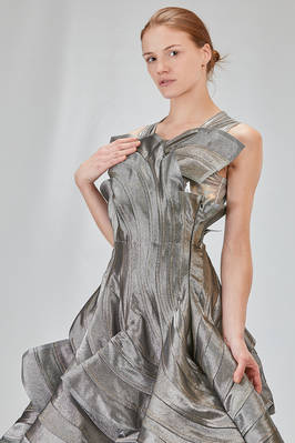 'sculpture' dress in glittery cotton and cupro denim - JUNYA WATANABE 