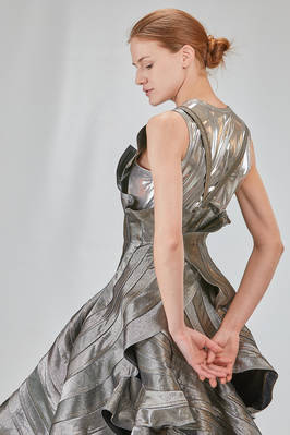 'sculpture' dress in glittery cotton and cupro denim - JUNYA WATANABE 