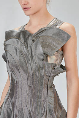 'sculpture' dress in glittery cotton and cupro denim - JUNYA WATANABE 
