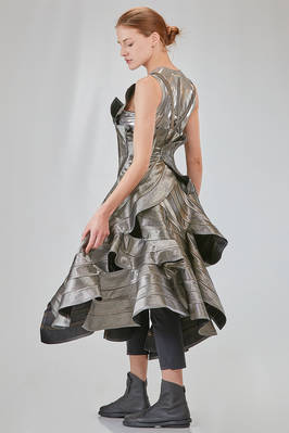 'sculpture' dress in glittery cotton and cupro denim - JUNYA WATANABE 