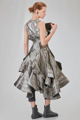 'sculpture' dress in glittery cotton and cupro denim - JUNYA WATANABE 