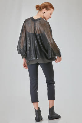 hip-lenght sweater, wide, in slightly glittered polyester mesh - JUNYA WATANABE 