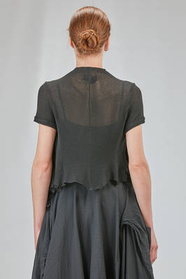 hip-lenght top in viscose knit - MARC LE BIHAN 