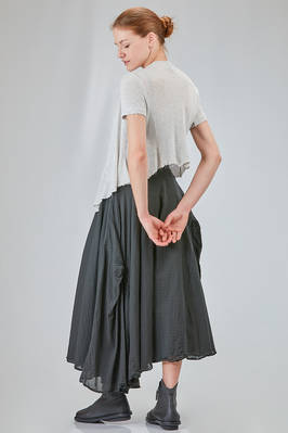 hip-lenght top in melange viscose knit - MARC LE BIHAN 
