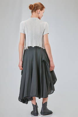 hip-lenght top in melange viscose knit - MARC LE BIHAN 