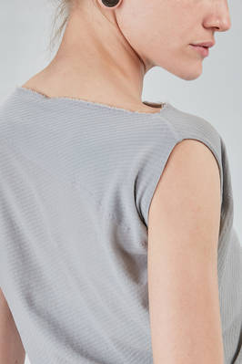 long, lean and asymmetric t-shirt in cotton jersey - MARC LE BIHAN 
