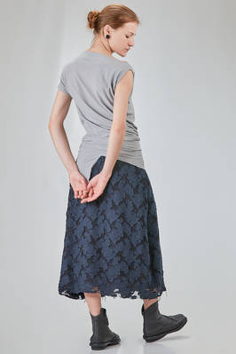 long, lean and asymmetric t-shirt in cotton jersey - MARC LE BIHAN 