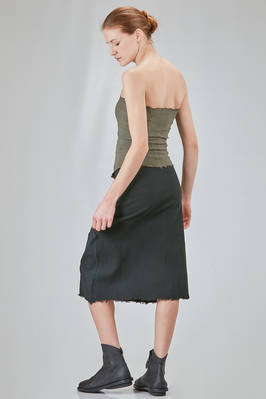 strapless bustier in polyamide, silk and elastan froissé - MARC LE BIHAN 