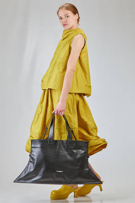 big trapezoidal shopper bag in soft lamb nappa leather - MELITTA BAUMEISTER 