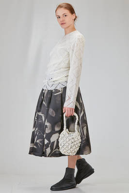 big basket bag in leather-effect with macramé knot in polyurethane - COMME des GARÇONS - COMME des GARÇONS 