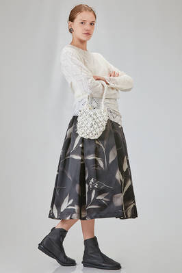 big basket bag in leather-effect with macramé knot in polyurethane - COMME des GARÇONS - COMME des GARÇONS 