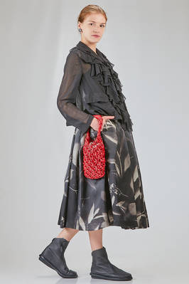 big basket bag in leather-effect with macramé knot in polyurethane - COMME des GARÇONS - COMME des GARÇONS 