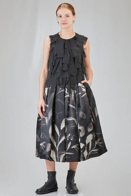 hip-lenght top in washed polyester georgette - COMME des GARÇONS - COMME des GARÇONS 