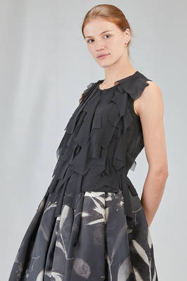 hip-lenght top in washed polyester georgette - COMME des GARÇONS - COMME des GARÇONS 