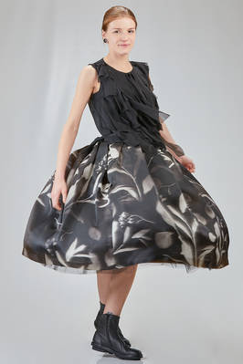 hip-lenght top in washed polyester georgette - COMME des GARÇONS - COMME des GARÇONS 