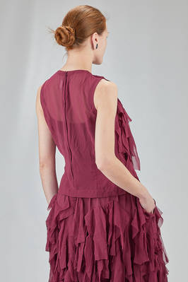 hip-lenght top in washed polyester georgette - COMME des GARÇONS - COMME des GARÇONS 