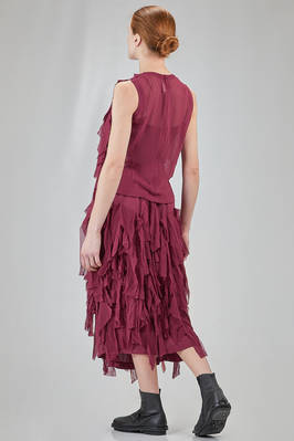 hip-lenght top in washed polyester georgette - COMME des GARÇONS - COMME des GARÇONS 