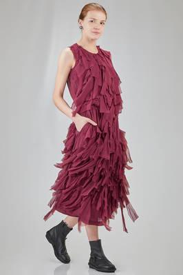 hip-lenght top in washed polyester georgette - COMME des GARÇONS - COMME des GARÇONS 