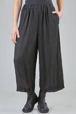 wide trousers in washed polyester georgette  - 157