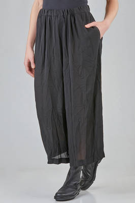 wide trousers in washed polyester georgette - COMME des GARÇONS - COMME des GARÇONS 