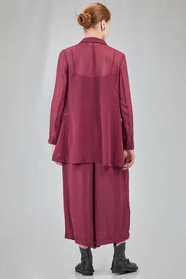 long and slim jacket in washed polyester georgette - COMME des GARÇONS - COMME des GARÇONS 