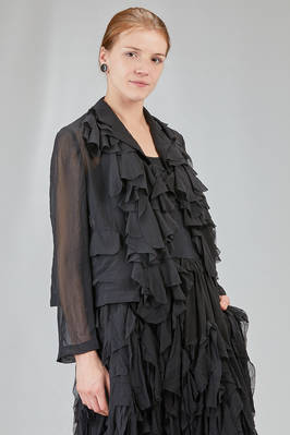 giacca al fianco in georgette di poliestere lavato - COMME des GARÇONS - COMME des GARÇONS 