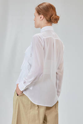 classic man shirt in polyester georgette - COMME des GARÇONS - COMME des GARÇONS 
