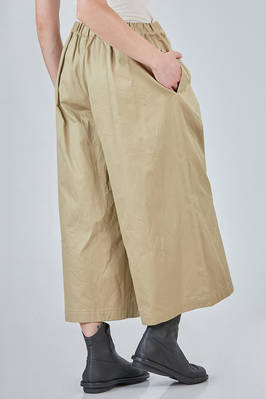 wide trousers in washed cotton twill - COMME des GARÇONS - COMME des GARÇONS 